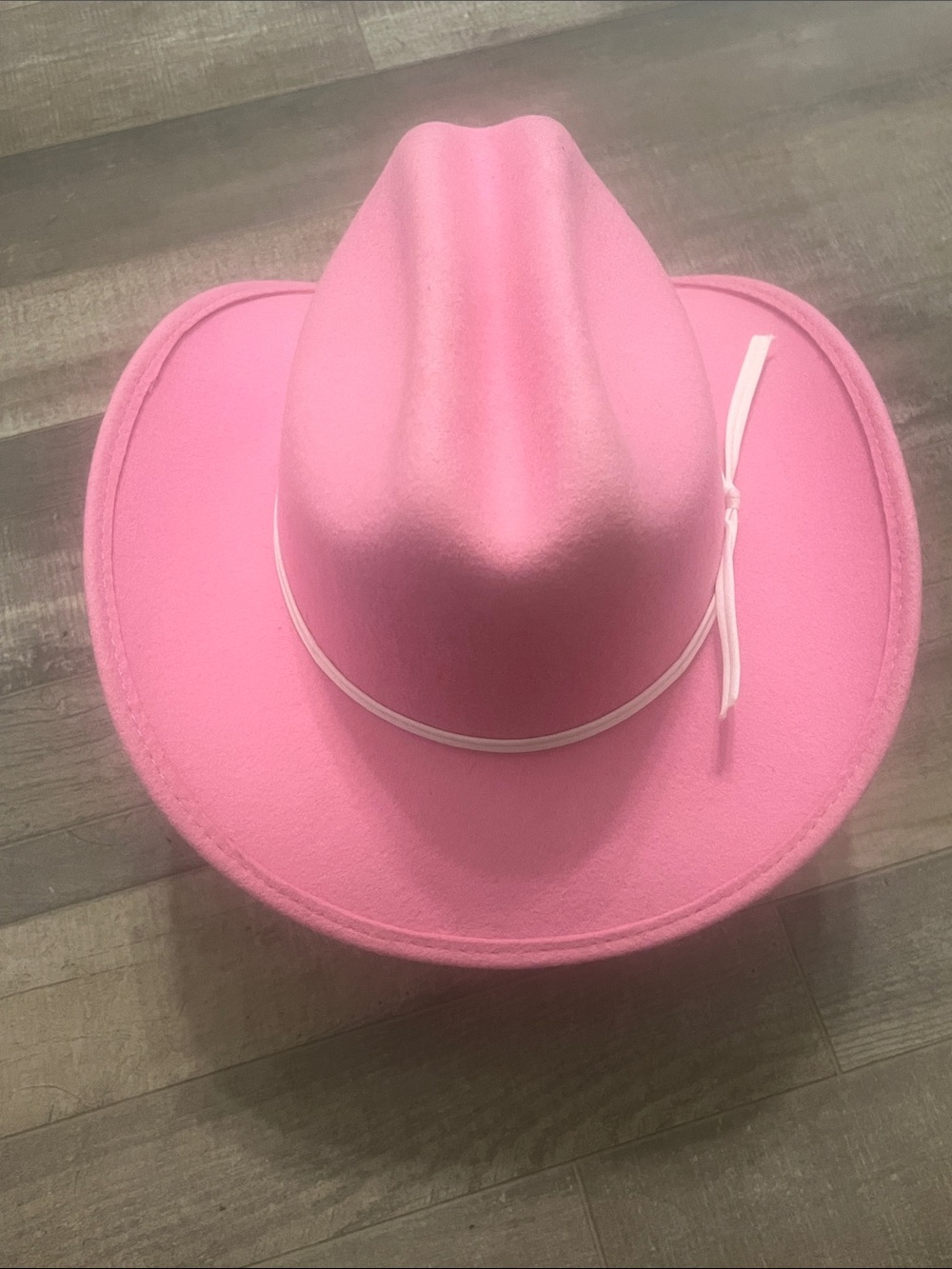 Pink Kids Cowboy Hat with White Band - Picture 10 of 10